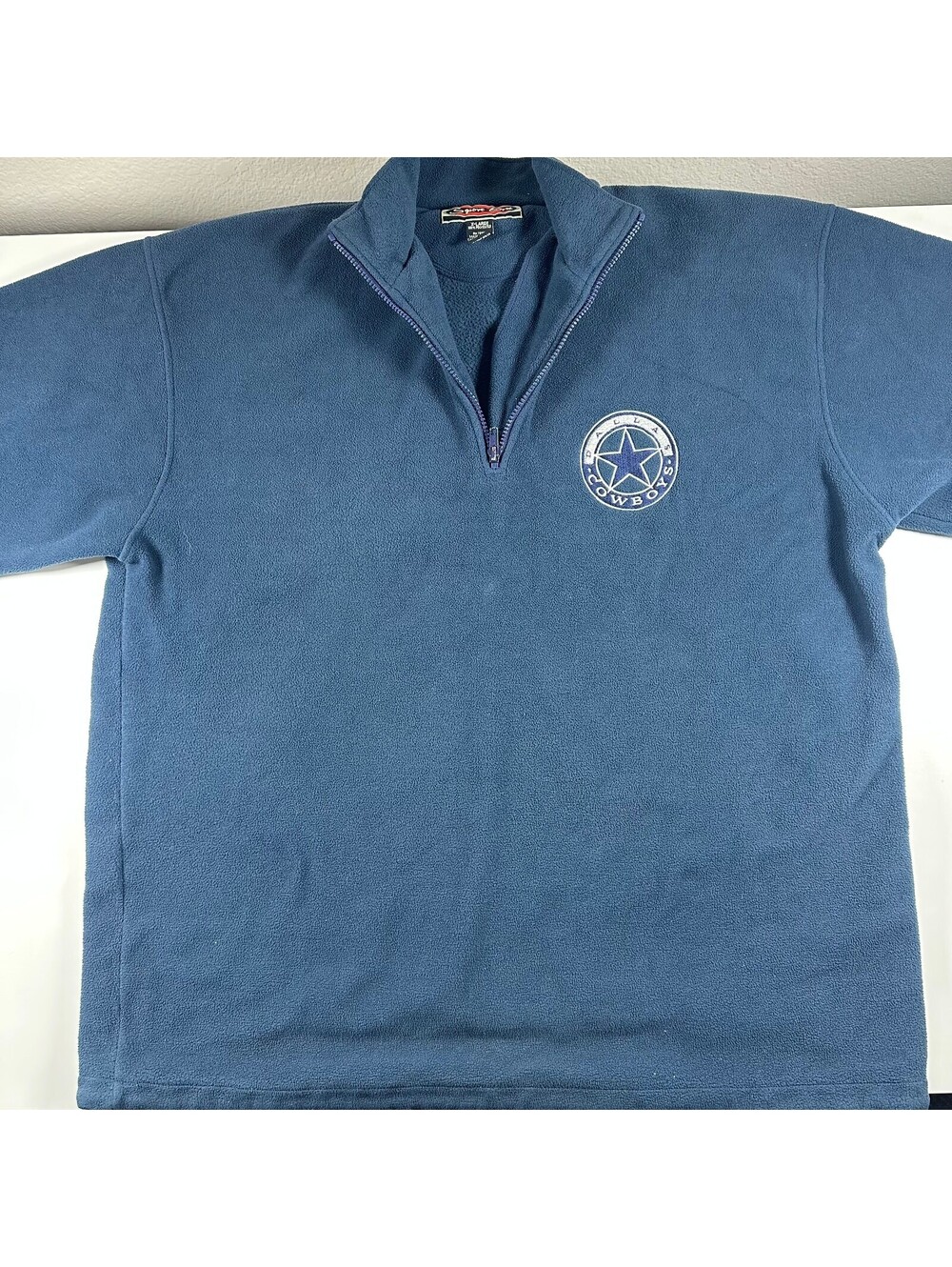 Sport One Dallas Cowboys Navy Fleece 1/4 Zip XL